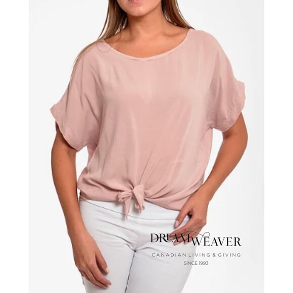 Blush Sideknot Silky Tee - Picture 1 of 2
